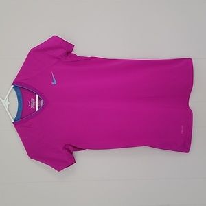 NIKE Pro Combat Dri-fit Pink Tee Size M